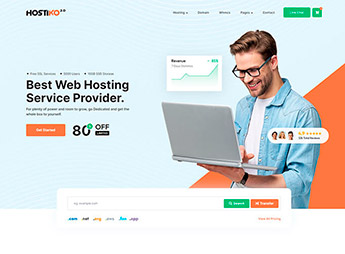 Hostiko WordPress WHMCS Hosting Theme