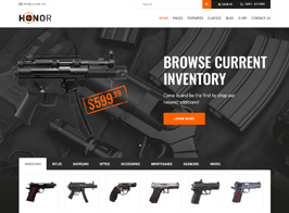 Honor | Multi-Purpose Shooting Club & Weapon Store WordPress Theme + Elementor