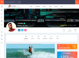 Olympus – Social Networking WordPress Theme