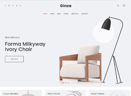 Ginza – Furniture Theme for WooCommerce WordPress