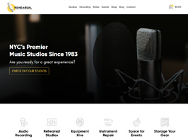 Rehearsal – Music Studio WordPress Theme