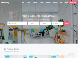 Homey – Booking and Rentals WordPress Theme
