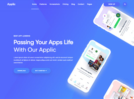 Applic – App Landing Page