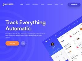 Growsass – Software Landing Page WordPress Theme