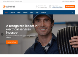 Windfall – Electrician Services WordPress Theme