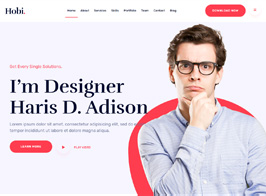 Hobi – Personal Portfolio WordPress Theme