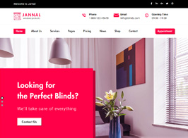 Jannal – Windows Curtains & Doors Service WordPress Theme