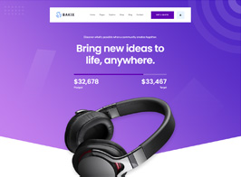 Bakix – Crowdfunding Startup & Fundraising WordPress Theme