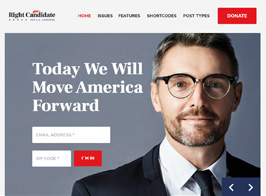 Right Candidate – Election Campaign and Political WordPress Theme