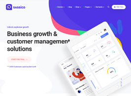 Sassico Multipurpose Saas Startup Agency WordPress Theme