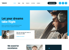 Winger – Aviation & Flight School WordPress Theme