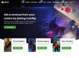 Coinflip – Casino Affiliate & Gambling WordPress Theme