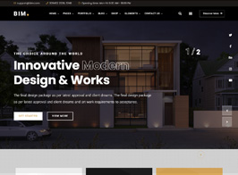 BIM – Architecture & Interior Design Elementor WordPress Theme