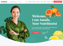 eCademy – Online Courses, Coaching & Education LMS WP Theme