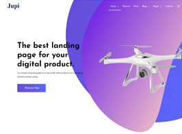 Jupi – Product Landing WordPress Theme