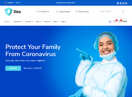 Diza – Pharmacy Store Elementor WooCommerce Theme