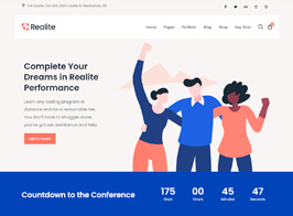 Realite – A WordPress Theme for Startups