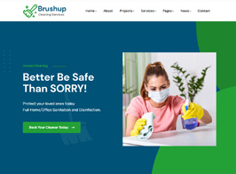 Brushup – Cleaning Service Company WordPress Theme