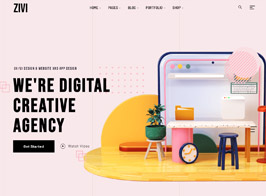 Zivi – Contemporary Creative Agency Theme