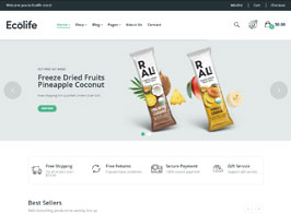Ecolife – Organic WooCommerce WordPress Theme