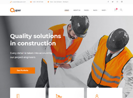 Quper | Construction and Architecture WordPress Theme