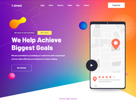 Zimed – App Landing WordPress Theme