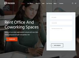 Picozo – Coworking and Office Space WordPress Theme
