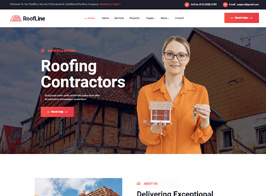 RoofLine – Roofing Services WordPress Theme
