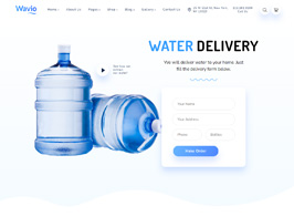 Wavio – Bottled Water Delivery WordPress Theme