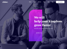 Zibber – Consulting Business WordPress Theme + RTL