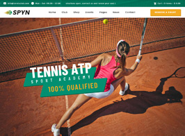 Spyn – Tennis Club WordPress Theme