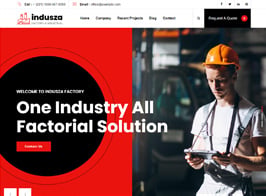 Indusza – Industrial & Factory WordPress
