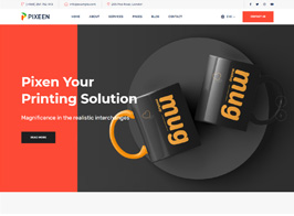 Pixeen – Printing Services Company WordPress Theme + RTL