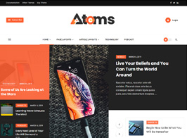 Atoms – WordPress Magazine and Blog Theme