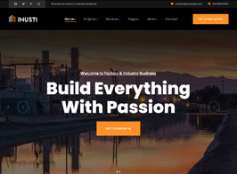 Inusti – Factory & Industrial WordPress Theme