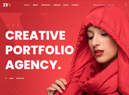 Zev – Creative Personal Portfolio WordPress Theme