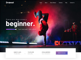 Dropbeat – Creative Dance Studio WordPress Theme