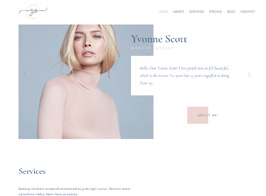 Yvonne – Makeup Artist WordPress Theme