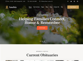 Anubis – Funeral & Burial Services WordPress Theme
