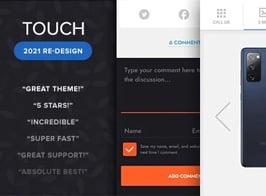 TOUCH : A Lighter-than-air WordPress Mobile Theme