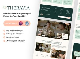 Theravia – Mental Health & Psychologist Elementor Template Kit