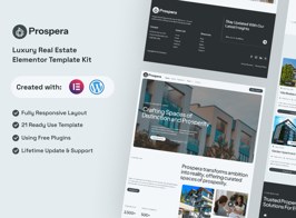 Prospera – Luxury Real Estate Elementor Template Kit