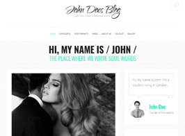 John Doe – Clean WordPress Blog Theme