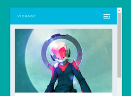 Vibrant : A Super Sharp WordPress Mobile Theme