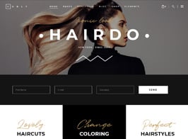 Curly – A Stylish Theme for Hairdressers and Hair Salons