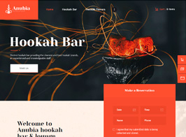 Anubia | Smoking and Hookah Bar WordPress Theme