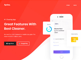Aprimo – Mobile & App Landing WordPress Theme