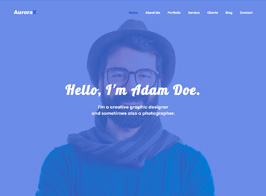 AuroraX – Portfolio WordPress Theme