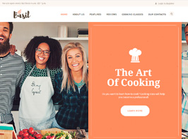 Basil | Cooking Classes and Workshops WordPress Theme