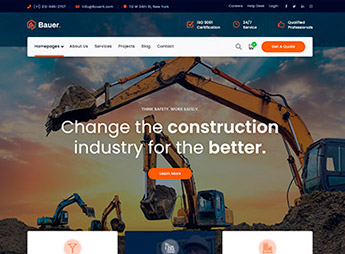 Bauer | Construction and Industrial WordPress Theme